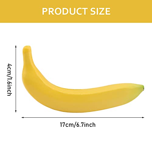 Honutige Artificial Fake Fruit, Lifelike Plastic Artificial Fake Fruit Home Decoration Craft Also Great For Market Decor, Party Decor, Pillars, Hanging Roof Decor, Etc. (Single Banana) #TOP1