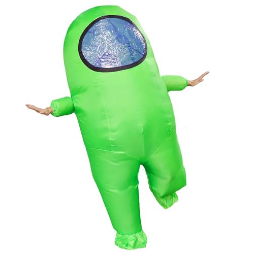 Impostor Inflatable Costume for Adult Funny Halloween Spacesuit Costume Astronaut Figures for Adult Game Fans