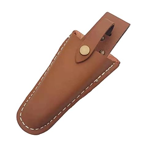 Gardening Scissor & Knife Holsters, Leather Sheath Tool Holsters Belt Holder Pouch Bag with Buckle, Pruning Shears, Secateurs, Scissors Or Garden Knifes Leather Holster Cover