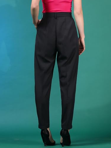 Image of KOTTY Women's High Waist Pleated Wide Leg Trousers