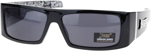 Locs Mens Hardcore Gafas De Sol Wrap Around Sunglasses with Bandana2