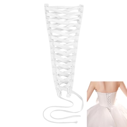 nbeads Hochzeitskleid Korsett Kit, 2.5cm Breites Frauen Hochzeitskleid Reißverschluss Ersatz Korsett Rücken Kit Verstellbare Passform Satin Korsett...