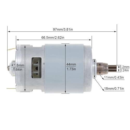 Motor integrado de 775 para taladro eléctrico con piñón resistente de 7 dientes 3