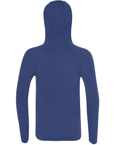 Image of Boys Rash Guard Hoodie UPF 50+ Long Sleeve Sun Protection Swim Shirt