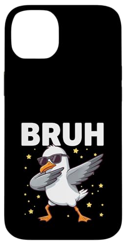 Bruh Dabbing Seagull �T���O���X �ʔ��� �y�������� ���킢������ �X�}�z�P�[�X iPhone 14 Plus �p