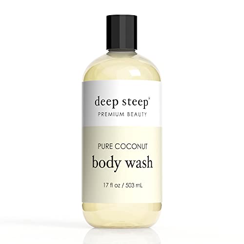 Deep Steep Coconut Oil Body Wash, Pure, 17 Fluid Ounce