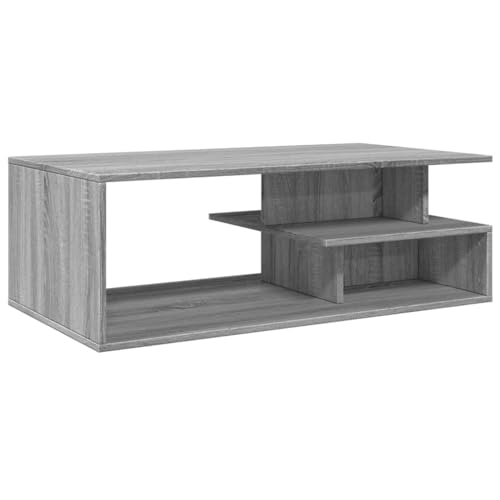 Table basse gris sonoma résolvant le manque de rangement du salon
