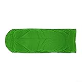Funda ligera para saco de dormir portátil con material de nailon impermeable PU para senderismo, bolsa de vivac (verde)