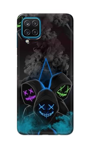 Image of PRINTFIDAA Printed Hard Back Cover Case for Samsung Galaxy A12 | M12 | F12 Back Cover (Mask Man) -112