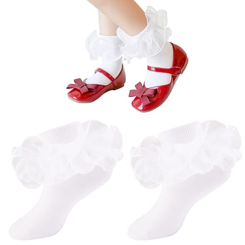 Baby Girls Socks Toddler Ruffle Socks Infant Princess Dress Socks For Newborn baby