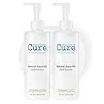 Cure by Toyo | Aqua Gel Gentle Exfoliator | Clear and Softer Skin | Non-Abrasive Face and Body Cleanser | Sensitive Skin | 2 Pack