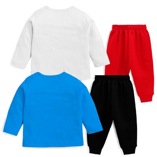 Image of Kuchipoo Disney Boys Regular Fit Cotton T-Shirts and Pyjamas Set