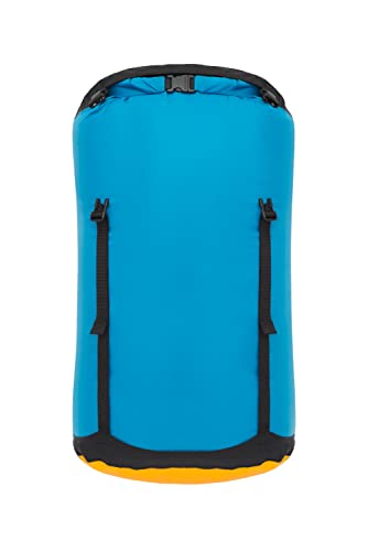 Image of Sea to Summit eVac Compression Dry Bag, Waterproof Compression Sack, 35 Liter, Turkish Tile Blue