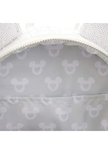 Loungefly Disney Minnie Mouse Sequin Wedding Womens Double Strap Shoulder Bag Purse2