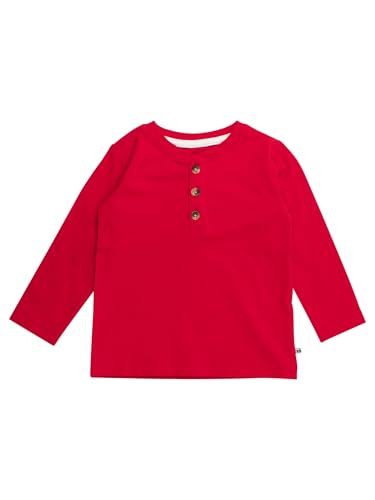Image of RUGGEDBUTTS Baby /Toddler Boys Long Sleeve Henley Tee - Knit Henley Shirt
