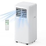 Portable Air Conditioner for Room up to 250 Sq. Ft, DENBIG 3-in-1 Portable AC Unit with Dehumidifier and Multi-speed Fan, Sleep Mode and Timer, White