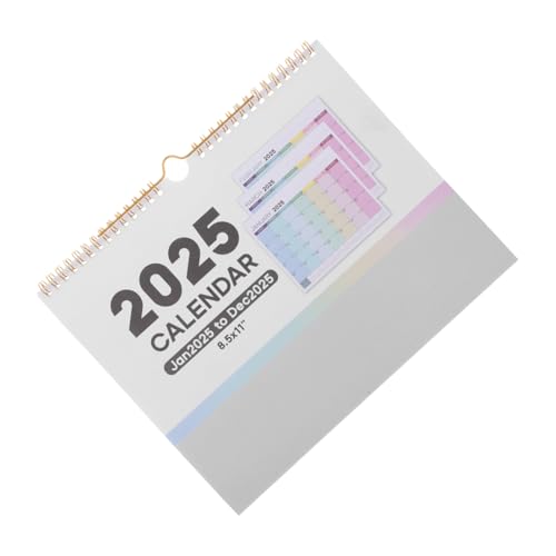 jojofuny 年小号日? 多機能英語カレンダー クリア印刷掛けカレンダー ホームアクセサリー オフィス用壁掛け 月間スケジュール管理 インテリ