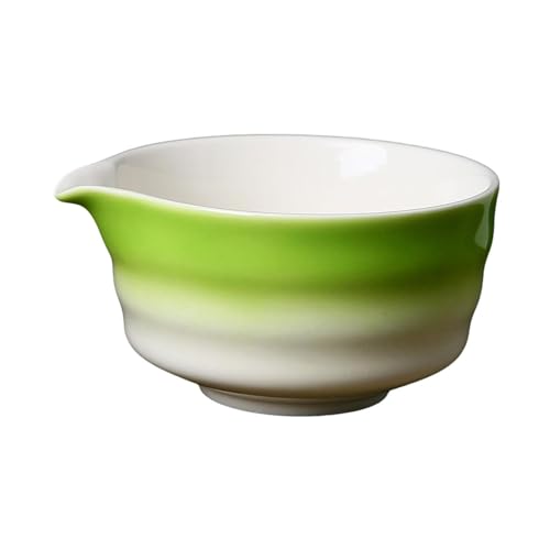 Baoblaze Ciotola per Matcha Chawan Artigianale per mescolare Il Matcha Tazza da tè Verde Giapponese da 450 ml Ciotola per mescolare Il Matcha per Gli Amanti, Verde