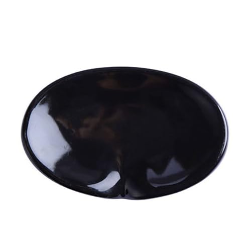 Jabonera de cerámica para baño, bandeja de jabón autodrenante, jabonera de color sólido, estante de secado de jabón, contenedor de jabón ligero de lujo (negro)