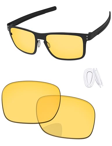 Image of Replacement Lenses & Nose Pieces for Oakley Holbrook Metal OO4123 55mm - Precision Fit, UV Block & Impact Resistant