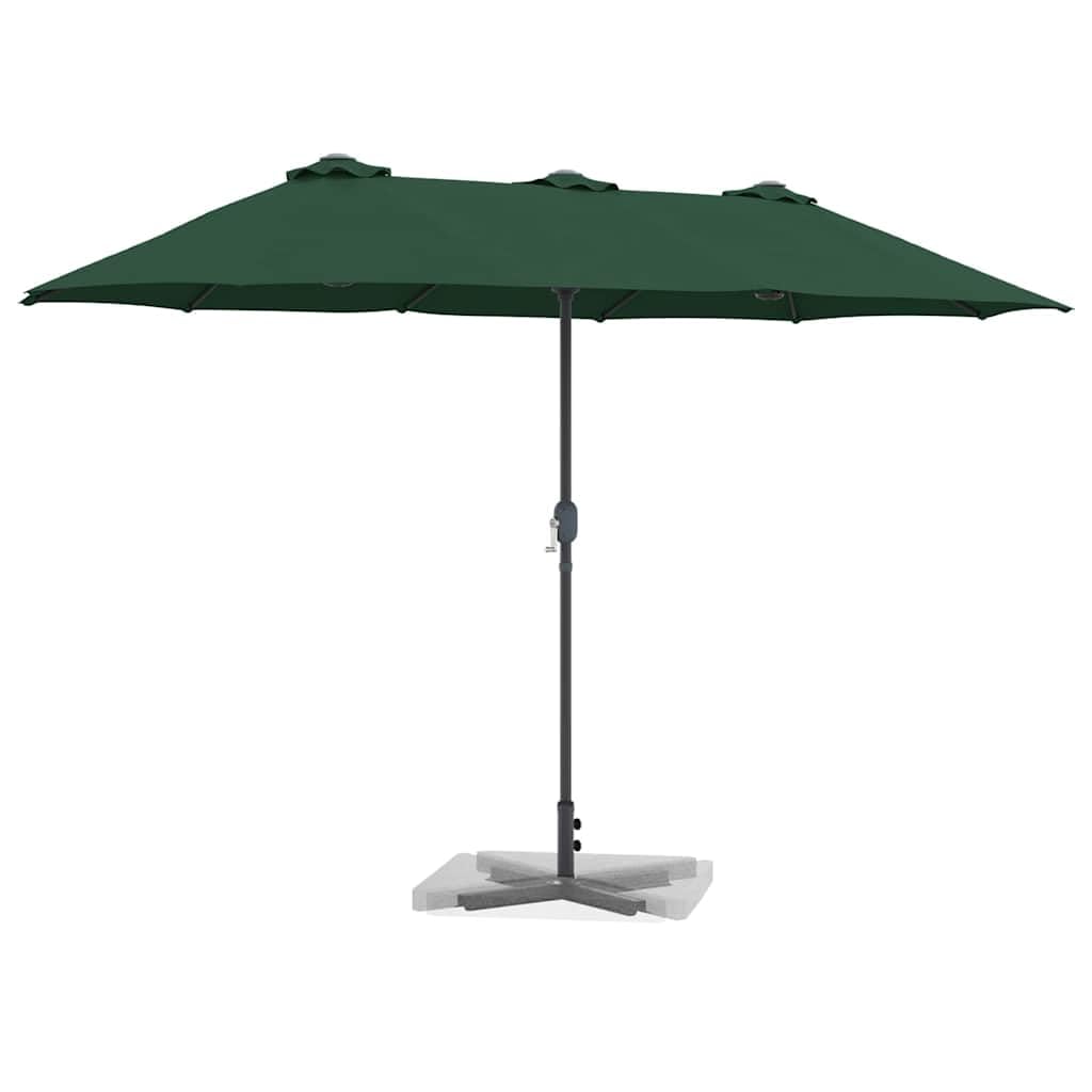 SYDE Zielony parasol ogrodowy 370 x 197 x 239 cm