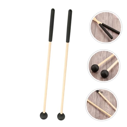2 Baquetas con mango de madera para instrumentos de percusión como tongue drum y xilófono miniatura 7