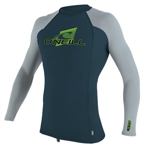 Image of O'Neill Youth Premium Skins Long Sleeve Rashguard, UPF 50+ Sun and Rash Protection, Buttery Soft Tight Fit