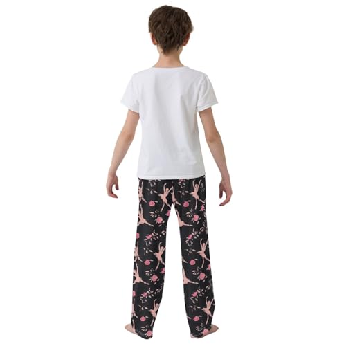 Pajama Pants Ballet Ballerina Roses PJ Bottoms Sleepwear Lounge Sleep Pant with Pockets3
