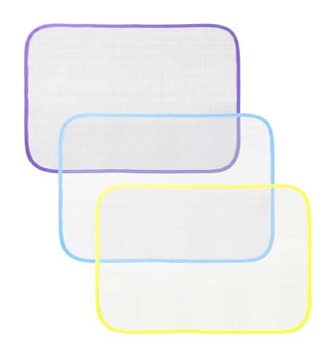 Image of 3 Pcs Pressing Cloth for Ironing, Polyester Ironing Cloth Protector to Prevent Shine & Protect Delicate Fabrics