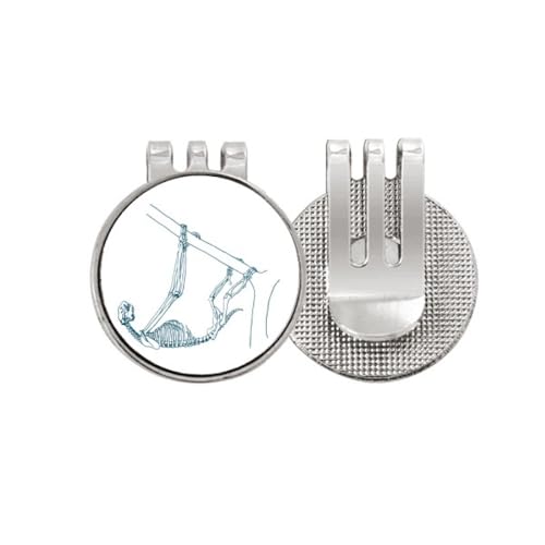 Marcador de pelota de golf de perezoso esmaltado como regalo original