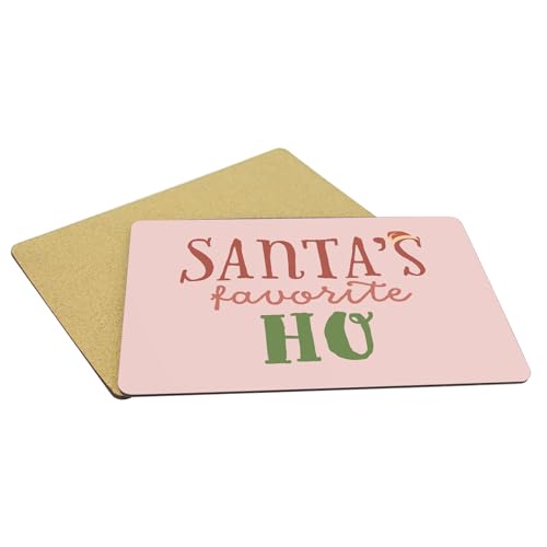 Sets de table en liège pour protéger des taches et rayures napperons de Noël rose - 5