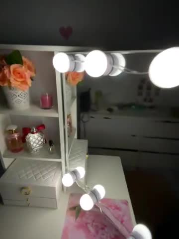 Coiffeuse Avec Miroir Éclairage LED 3 Couleurs - 5 Tiroirs, Étages Réglables - Meuble Maquillage Blanc Avec Poignées Cristal