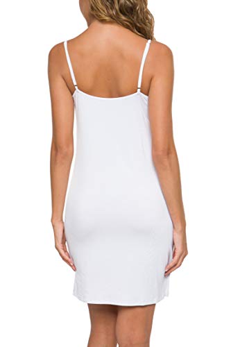 Image of Malist Women Full Slip Crewneck Adjustable Spaghetti Strap Cami Under Dress