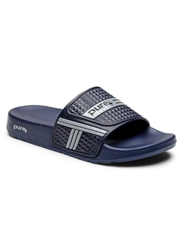 Image of URJO PURE 55 Men's Sliders /Slippers Lightweight Super Flexible Arch Support Durable Anti Skid & Stylish Dailywear Sliders /Slippers for Men (URJO By Welcome)