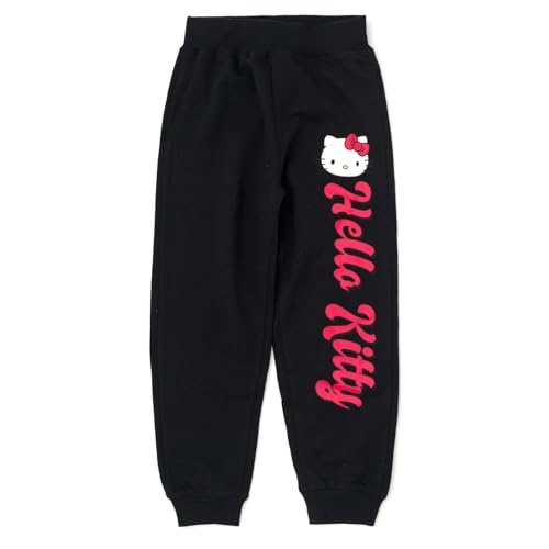 Hello Kitty Girls Fleece Sweatshirt and Jogger Pants Outfit Set Toddler to Big Kid Sizes (2T - 14-16)3