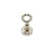 Produktbild First4magnets F4ME16M4-EYE-1 16mm Durchmesser Klemmung Neodymmagneten mit M4 Ringschraube - 9,7 kg Pull (1 Packung), silver, 25 x 10 x 3 cm