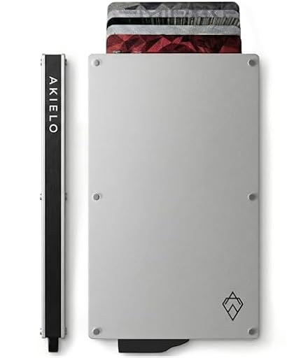 AKIELO Tarjetero con Bloqueo RFID y Caja Regalo – Cartera Tarjetero Hombre y Porta Tarjetas – Cartera Antirrobo Metálica de Viaje y Protector de Tarjetas (Alpha - Edición Plata) | Ya disponible en tu tienda friki favorita! En mundofriki.es! AKIELO Tarjetero con Bloqueo RFID y Caja Regalo – Cartera Tarjetero Hombre y Porta Tarjetas – Cartera Antirrobo Metálica de Viaje y Protector de Tarjetas (Alpha - Edición Plata) | Ya disponible en tu tienda friki favorita! En mundofriki.es!