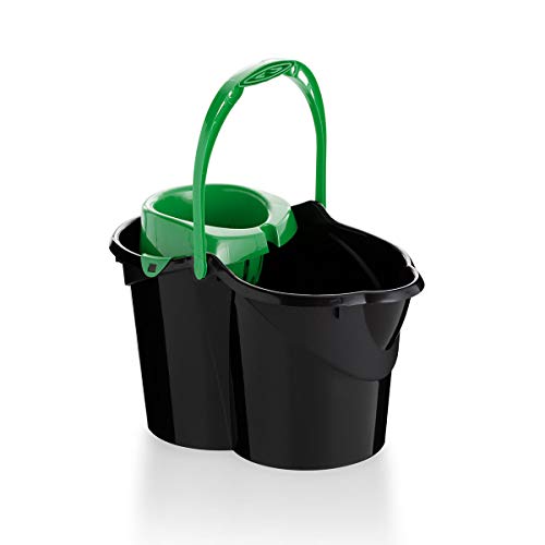 Maya Professional Tools 09047-V - Cubo con colador ovalado (15 L), color verde