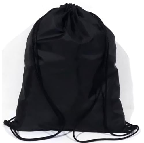 Mochila Saco com Cordão, Impermeável, Preto e Azul Marinho, Ideal para Esporte e Lazer
