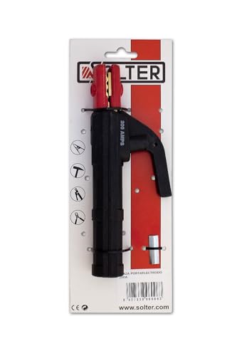 Solter Pinza Portaelectrodo 200A, Sujeción Firme, Alta Conductividad, Diseño Ergonómico, Electrodos Ø4.0 mm, Resistencia y Durabilidad