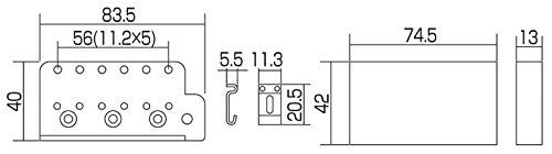 Gotoh GE-101T - Tremolo cromato