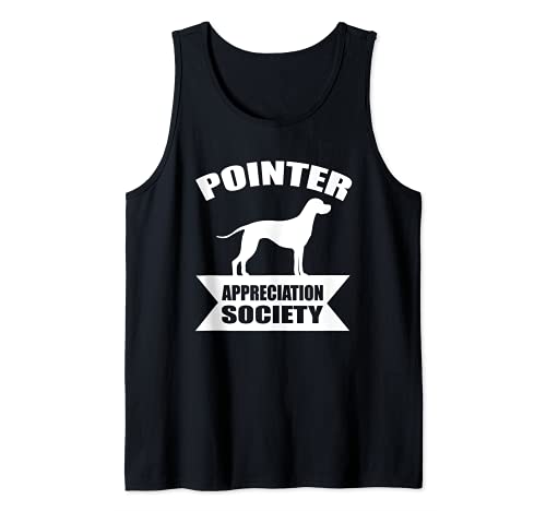 Pointer Dog Tank Top, Black, S