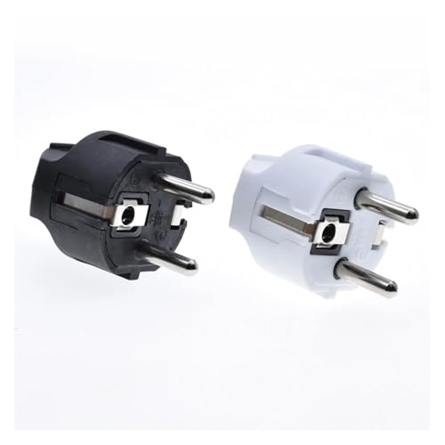Adaptadores de corriente tipo clavija macho FAPP-01 black de PP resistente 6