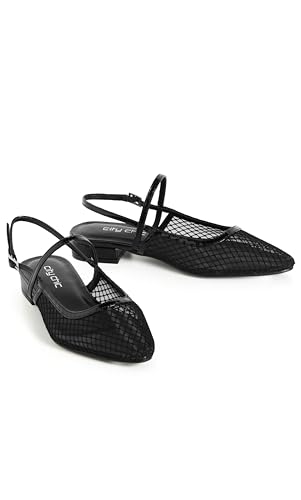 Image of City Chic Plus Size Flat - Wide Fit Lily Mesh