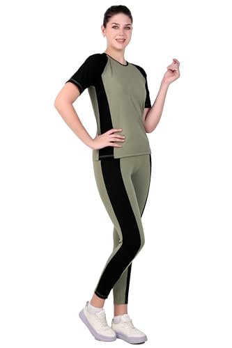 Image of Benzos Women's Body Fitted Gym Running Sports Track Suit | Regular Casual Fit | Track Suit for Girls & Women | Fabric - Polyester Blend