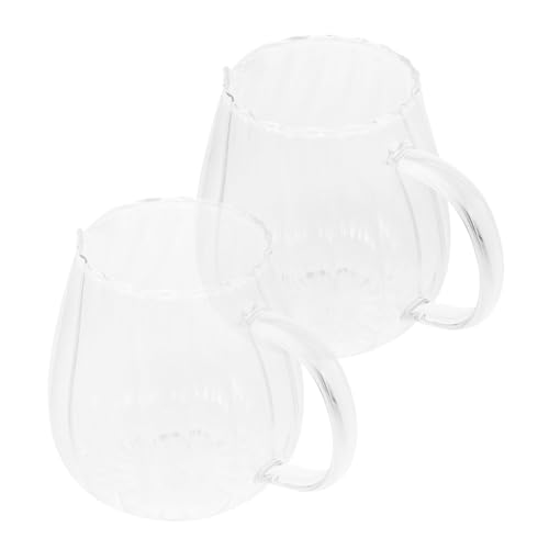 Pichet à lait en verre résistant à la chaleur lot de 2 - 2