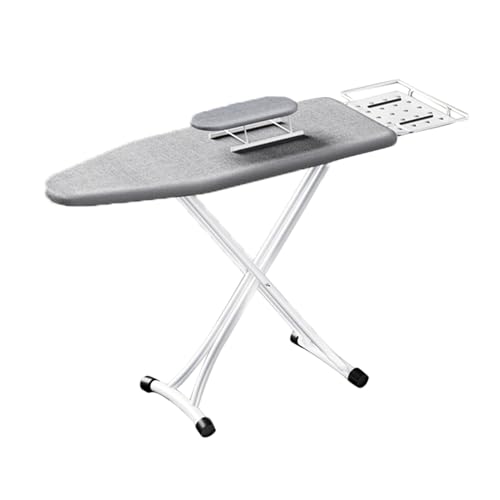 Extra Wide Foldable Ironing Board with Adjustable Height - Steel Mesh Space-Saving Design for Effortless Ironing and Easy Storage