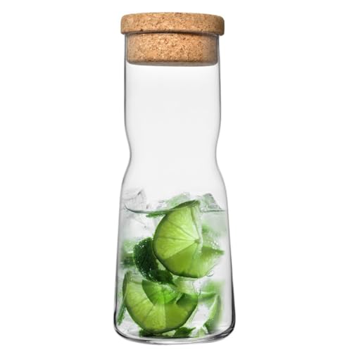 Image of Krosno Water Carafe with Cork Stopper, 33.8 oz, Splendour Collection