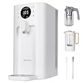 Countertop Reverse Osmosis Water Filter System, 6 Stage RO Water Filtration, Portable Water Purifier BPA Free, No Installation, with 2 Coffee Makers and 2 Brushes