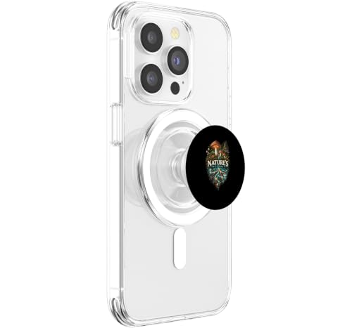 Natures Internet Mushroom Chanterelle Mycologie Chemise PopSockets PopGrip pour MagSafe – vue 4